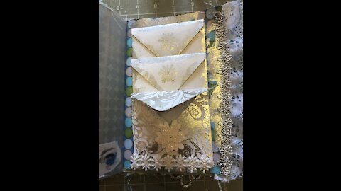 Cascading envelope/tuck spots- Winter Journal (from Lovely Lavender Wishes)