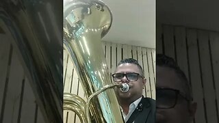 MEU 1º HINO TOCANDO COM A TUBA "EM FERVENTE ORAÇÃO" #shorts