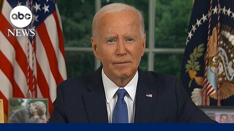 Biden addresses nation for first time since dropping out of 2024 election| VYPER ✅