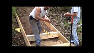 Installing Outdoor Stairs on a Lake-Front Home