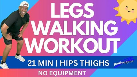 Legs Walking Low Impact Workout | Tone & Strengthen Hips Thighs Buttocks | 21 Min | No Equipment
