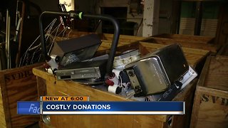 Donated garbage costs donation centers money