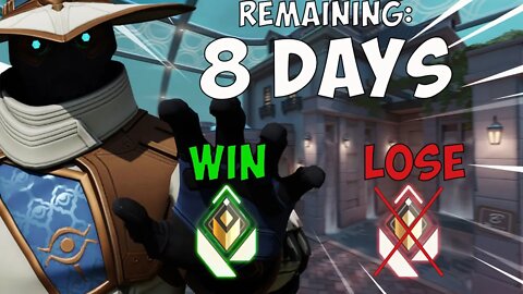 8 Days To Get Radiant, If I Win This Game