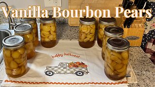 Canning Vanilla Bourbon Pears: A Sweet and Boozy Delight!