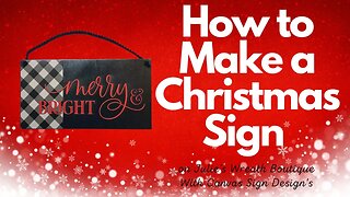 How to Make a Christmas Sign | Easy Christmas DIY