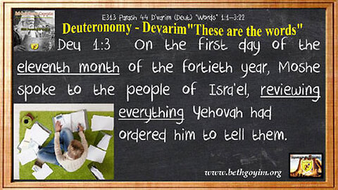 BGMCTV THE CITY GATE MESSIANIC BIBLE STUDY PARASHA 044 Dvarim the words