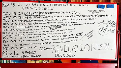 Revelation 13 Timeline of Events, This Maps Out The Entire Plan