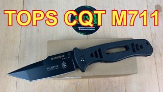 TOPS Knives CQT Magnum 711/ includes disassembly/ large folding tactical EDC !