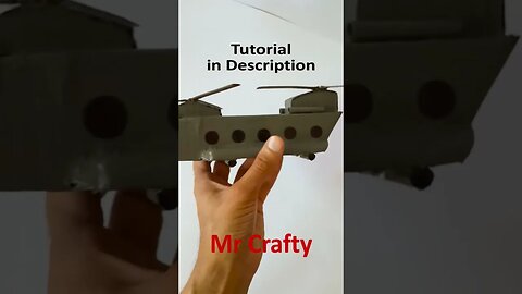 DIY Boeing Chinook Cardboard #diy #art #craft #chinook #respect