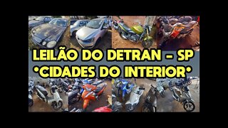 LEILÃO DO DETRAN-SP EM SERRANA - DESCALVADO - JABOTICABAL E RIBEIRÃO PRETO *muitas motos baratas*