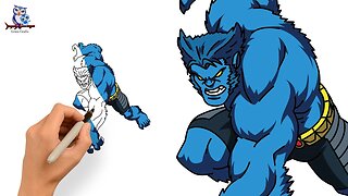 How to Draw Beast from X-Men - Step by Step