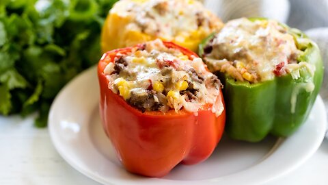 How to Make Easy Stuffed Bell Peppers | The Stay At Home Chef