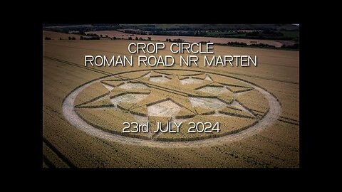 Crop Circle | Roman Road Near Marten Wiltshire | Reported 23/07/24