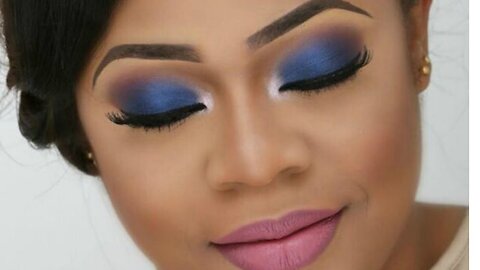 BRIDAL MAKEUP TUTORIAL/WEDDING MAKEUP (COLOURFUL BRIDE ,BLUE SMOKEY ) |THE BEAU