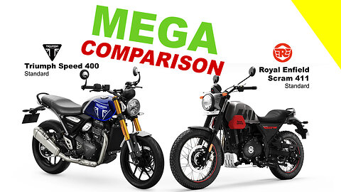 MEGA COMPARISON | Triumph Speed 400 vs Royal Enfield Scram 411 | Kuch Bhi