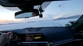 Snow drifting BMW M4 Competition Handling Course BMW Driving Experience Arjeplog [4k 60p]