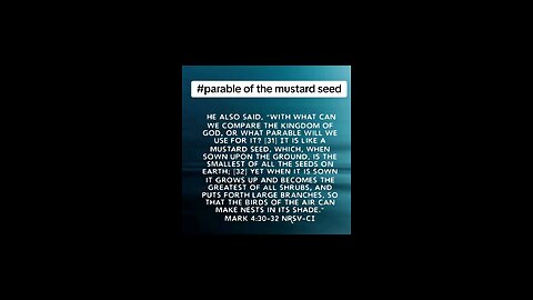 parable of the mustard seed #bibleverse #biblebuild #biblia #bibleverseoftheday♥️💚💙💜🧡💛