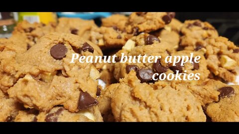 Peanut butter apple cookies #peanutbutter