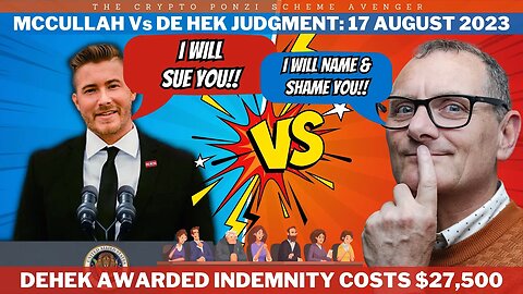 Landmark Verdict: de Hek Triumphs with $27,500 Indemnity Costs – Unraveling the McCullah vs. de Hek