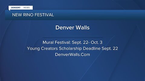 New mural festival, Denver Walls, offering youth competition