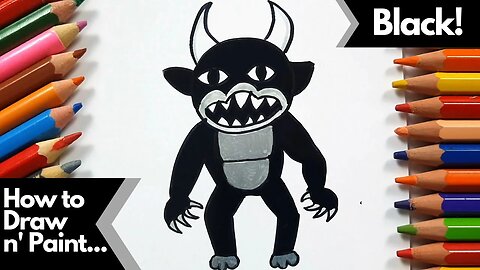 Easy and fun tutorial on how to draw and paint Black from Roblox