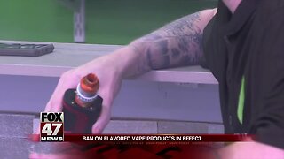 Ban on flavored vape products take effect