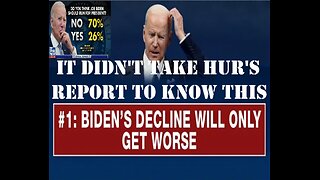IT DIDN'T TAKE ROBERT HUR'S REPORT FOR US TO FIGURE OUT JOE BIDEN IS NOT FIT TO BE IN THE WHITEHOUSE
