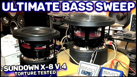 The Ultimate Bass Sweep Torture Testing Sundown Audio 8" Subs - Major Excursion Inside!