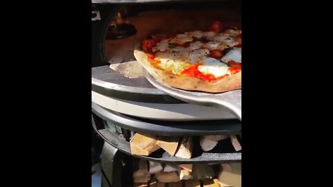 Brick oven pizza | @BigPaulOnTheGrill on IG🔥🥫🍕 #shorts