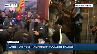 Questioning standards in police presence