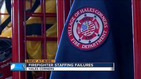 Fire department left only 1 firefighter to fend for community