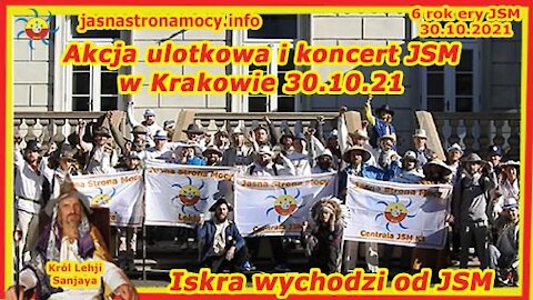 Akcja ulotkowa i koncert JSM w Krakowie 30.10.21 Iskra wychodzi od JSM Zapraszamy do działania