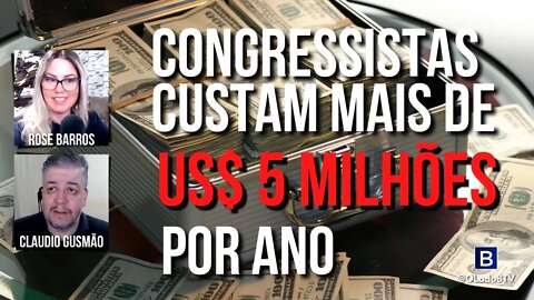 Câmaras de Deputados e do Senado custam mais de US$ 5 milhões por ano