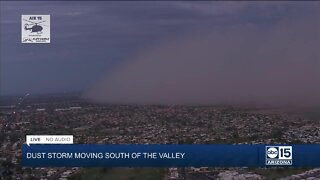 Wall of dust moving through Sun Lakes