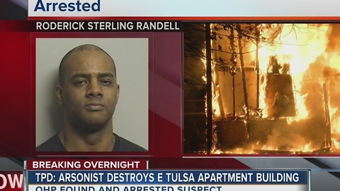 Apartment building destroyed by arsonist