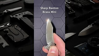 Sharp Bastion Braza Mini, D2 steel #shorts #knifesharpening