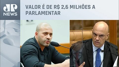 Alexandre de Moraes aplica multa milionária ao deputado Daniel Silveira