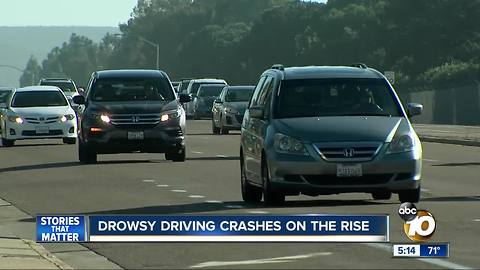 Drowsy driving crashes on the rise