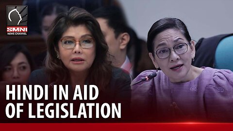 Sen. Imee, hindi kumbinsidong in aid of legislation ang pag-iimbestiga kay Pastor Apollo