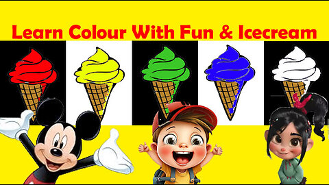 Learn Color With the Ice Cream Fun | Children Colour Learning | Kids Learning | Toddler Learning