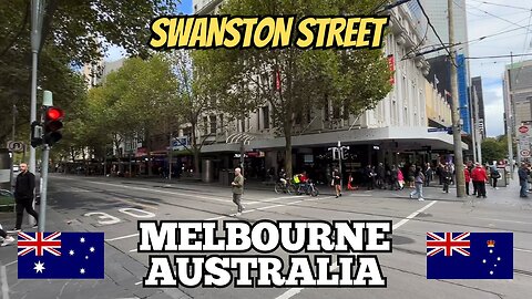 Exploring Melbourne Australia: A Walking Tour of Swanston Street 2024 (Part 1)