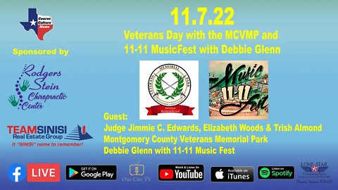 11.7.22 - Veterans Day with the MCVMP and 11-11 MusicFest with Debbie Glenn - Conroe Culture News