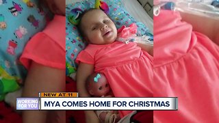 Mya comes home for Christmas