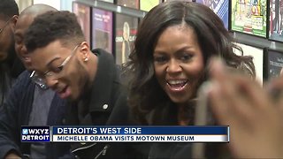 Michelle Obama visits Motown Museum