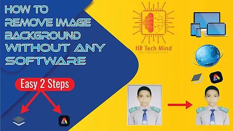 How to Remove Background without any software. Easy 2 process. HR Tech Mind