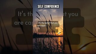 SELF CONFIDENCE INSPIRATIONAL #shorts