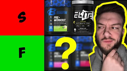 Bodybuilding.com Pre-Workout Flavor Tier List