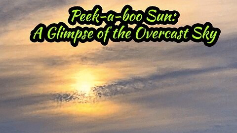 Peek-a-boo Sun: A Glimpse of the Overcast Sky