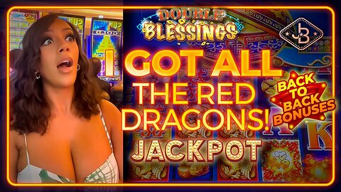 Double Blessings Slot Machine with Back to Back Bonus Games - Jackpot!