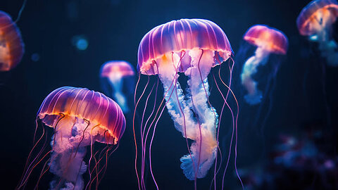 "Graceful Drift: The Enigmatic World of Jellyfish" #56